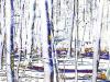 Samstag im Wald Elisabeth Mayr-Keber 2016 100x75cm